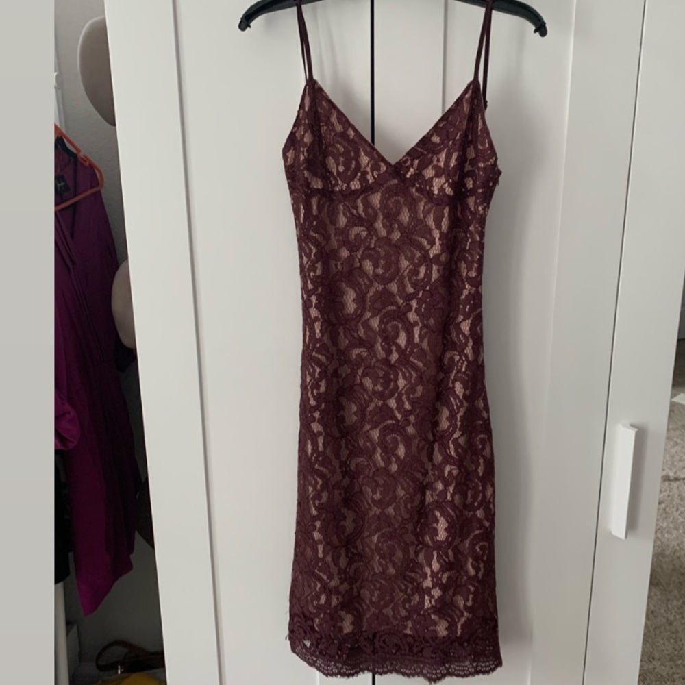 Brand new Lace burgundy dress - low back